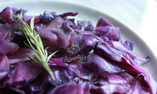 Organic Red Cabbage Steamed
