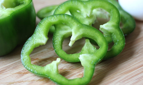 Organic Green Bell Pepper Sliced