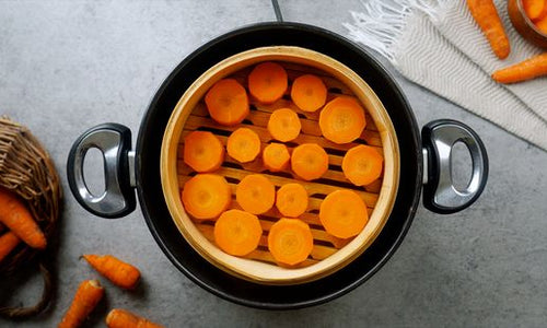 Organic Carrot Sliced steamed