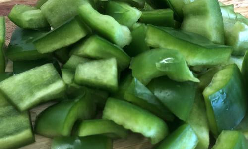 Organic Green Bell Pepper Diced