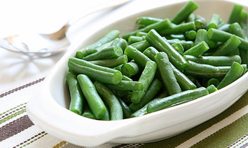 Organic French Beans Diced steamed