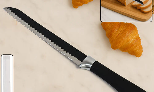 Premium 32 Cm Serrated Bread Knife with Ergonomic Handle