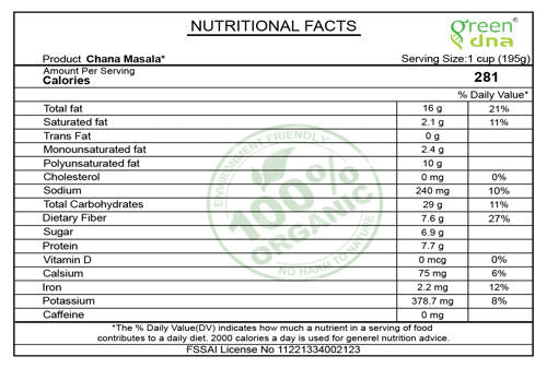 Organic Chana Masala*