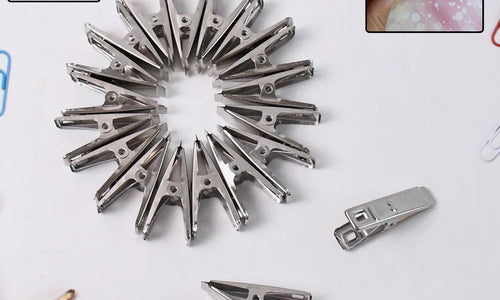 Cloth Drying Pins Stainless Steel Cloth Clips (20 Pcs Set)