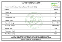 Organic Fresh Cottage Cheese/Paneer (From A2 Milk)