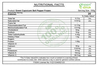Organic Chopped Green Capsicum/ Bell Pepper Frozen