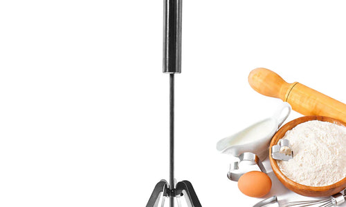 Hand Push Mixer, Egg Whisk, Stainless Steel Blender (1 Pc)