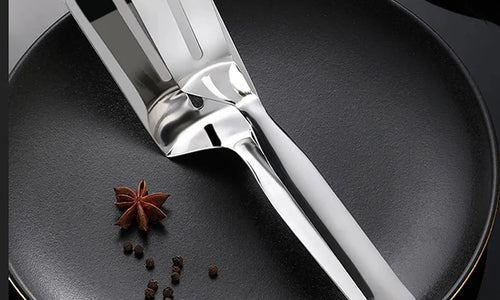 Multifunction Stainless Steel Cooking Tong for Frying & BBQ