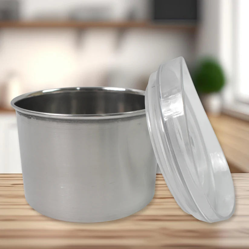 Multipurpose Stainless Steel Airtight Containers with See Through Lid ...
