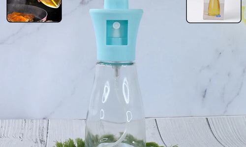 Oil Sprayer Dispenser Bottle, Oil and Vinegar Cruet, Olive Oil Dispenser 170 ml Mist Oil Spray Bottle for Cooking with Plastic