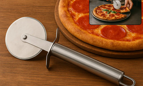 Premium Stainless Steel Pizza Cutter Wheel with Sharp Blade