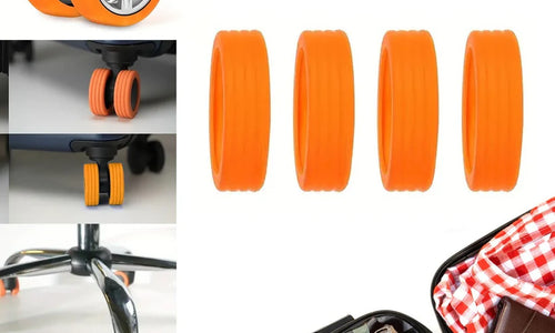 Silicone Suitcase Wheel Covers – Noise Reduction & Protection 