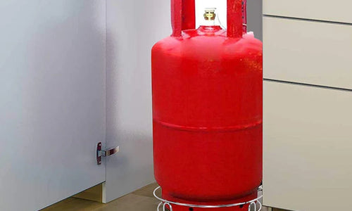 Stainless Steel Gas Cylinder Trolley Wheels Lpg Cylinder Roller Stand Movable Trolley