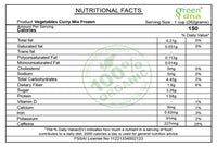 Organic Vegetables Curry Mix Frozen