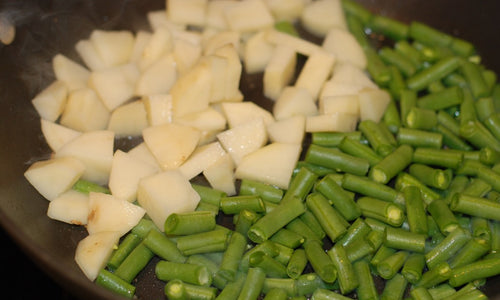 Organic Chopped Potato & French Beans sabji Mix