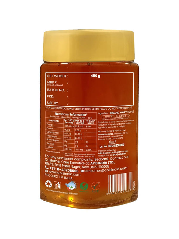 Organic Certified|Kashmir Sourced Honey 100% Pure & Natural