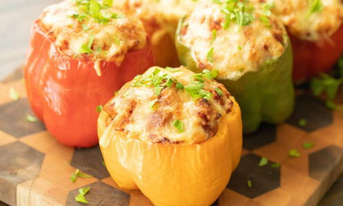 Organic Stuffed Bell Pepper with Cheese & Potato(Mixed)