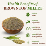 Organic Browntop Millet Rice Unpolished (Andu Korralu / Korale)