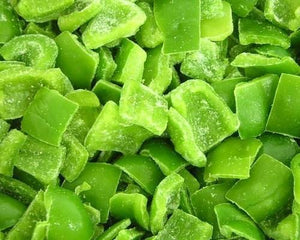 Organic Chopped Green Capsicum/ Bell Pepper Frozen