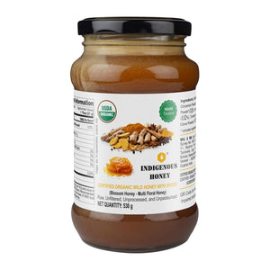 Organic Certified Raw Honey with Immunity Boosters