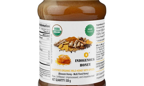 Organic Certified Raw Honey with Immunity Boosters