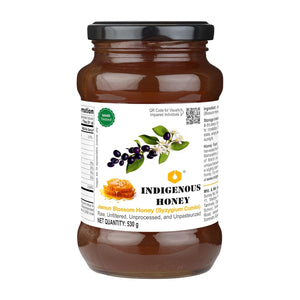 Organic Jamun Honey Raw Unprocessed NMR Tested Unpasteurized Unheated