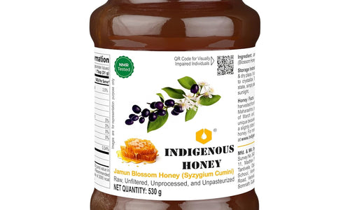 Organic Jamun Honey Raw Unprocessed NMR Tested Unpasteurized Unheated