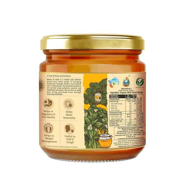 Organic Wild Forest Raw Honey, NMR tested *