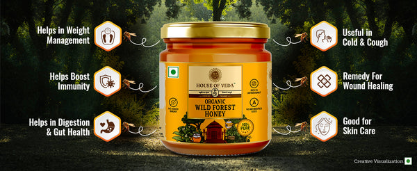 Organic Wild Forest Raw Honey, NMR tested *