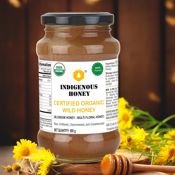 Organic Raw Honey NMR Tested NPOP Organic USDA Certified Pure Natural,Unprocessed