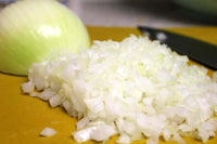 Organic white Onion Diced