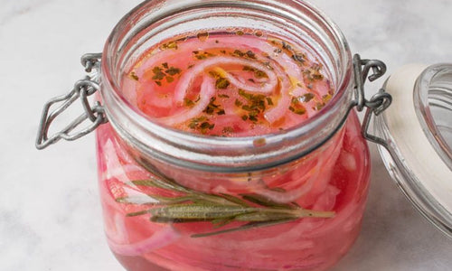 Organic Herbed & Red Onion Pickle In Vinegar *