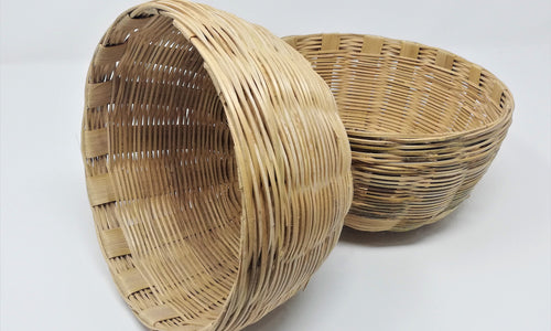 Hand Crafted Bamboo Basket (100% Biodegradable)