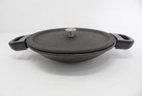 Cast Iron Appakal / Appam Pan with Lid Pre-Seasoned