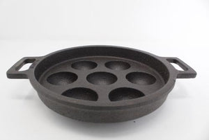 Cast Iron Paniyarakal/Paddu pan/Uniiyappam Chatti Pre-Seasoned