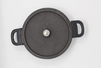 Cast Iron Appakal / Appam Pan with Lid Pre-Seasoned