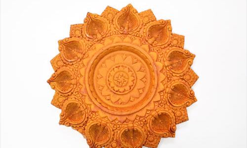 Terracota Diya Chakra Big