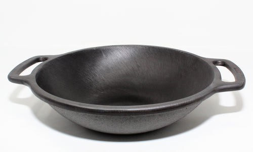 Cast Iron Flat Kadai -Pre Seasoned