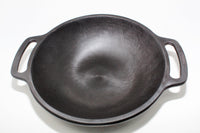 Cast Iron Flat Kadai -Pre Seasoned