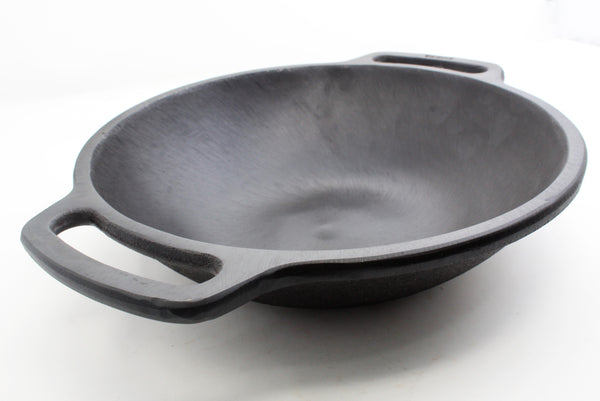 Cast Iron Flat Kadai -Pre Seasoned