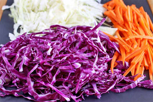 Organic Shredded Carrot,Red & Green Cabbage