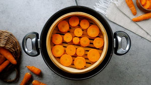 Organic Carrot Sliced steamed