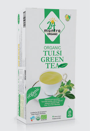 Organic Tulsi Green Tea Bags