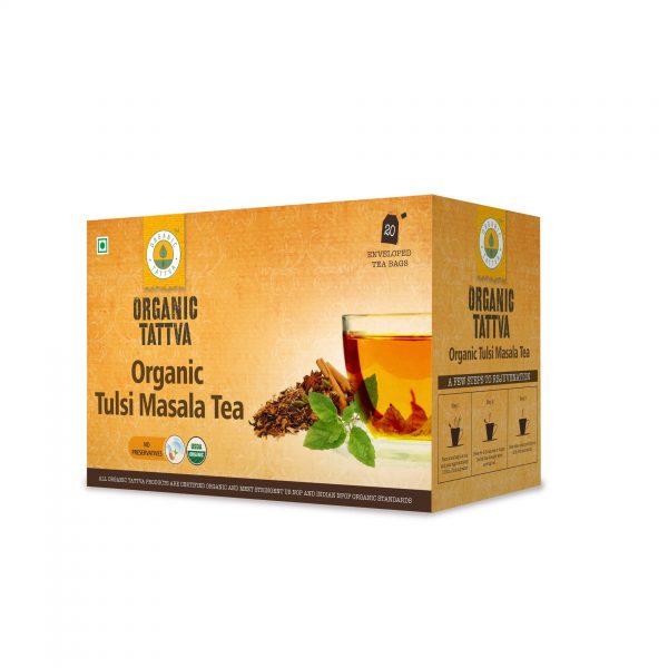 Organic Tulsi Masala Tea Bags