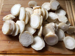 Organic Arbi/Colocasia (Taro) Sliced-Boiled
