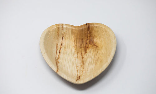 Areca Leaf Bowl Heart Shape (100% Bio-degradable)