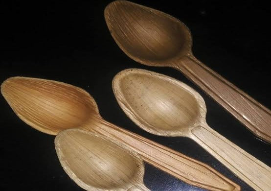 areca palm leaf spoons Areca Leaf Spoon (100% Bio-degradable) – GreenDNA® India
