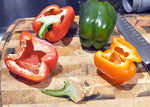 Organic Red,Yellow & Green Bell Pepper For Stuffing