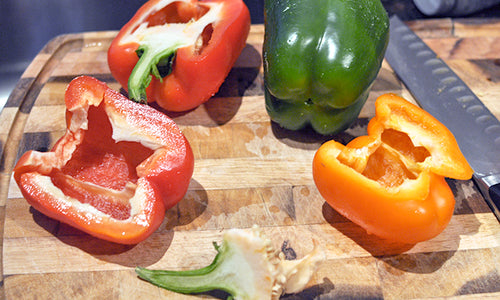 Organic Red,Yellow & Green Bell Pepper For Stuffing
