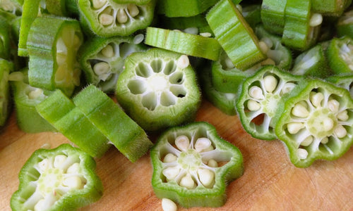 Organic Okra /Lady Finger Sliced